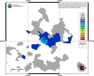 Mappa EMS - territori comuni