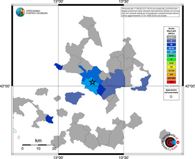 Mappa MCS - territori comuni