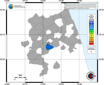 Mappa EMS - territori comuni