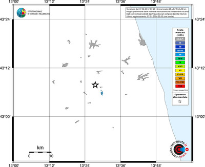 Mappa MCS - territori località