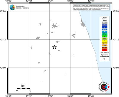 Mappa EMS - territori località