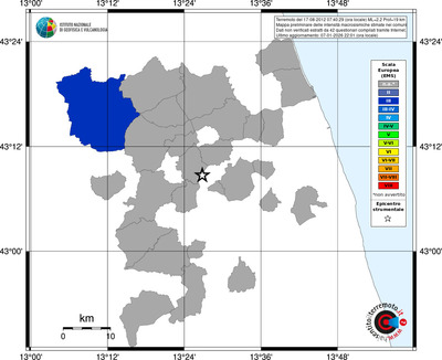 Mappa EMS - territori comuni