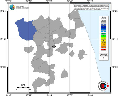 Mappa MCS - territori comuni
