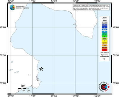 Mappa EMS - territori località