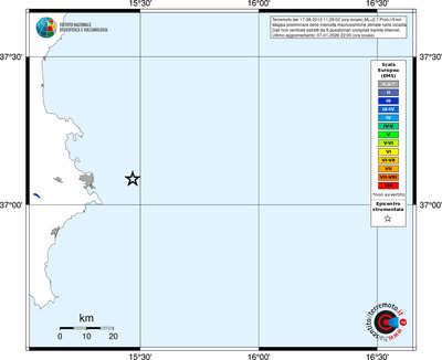 Mappa EMS - territori località
