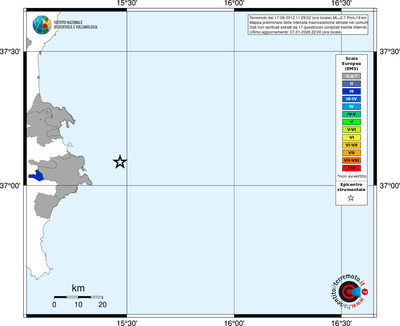 Mappa EMS - territori comuni