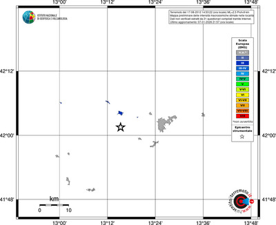 Mappa EMS - territori località