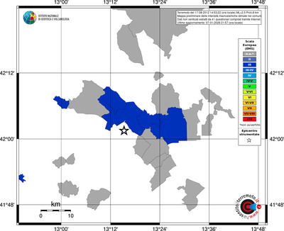 Mappa EMS - territori comuni
