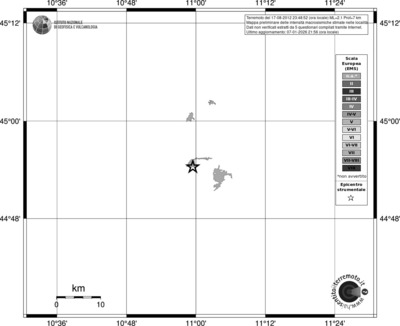 Mappa EMS - territori località