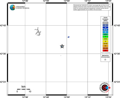 Mappa EMS - territori località