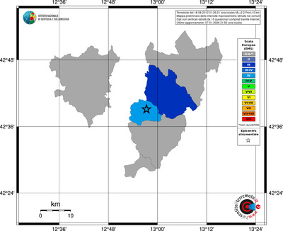 Mappa EMS - territori comuni