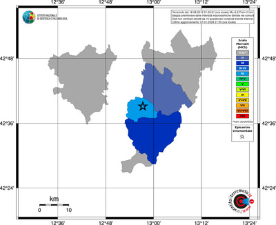 Mappa MCS - territori comuni