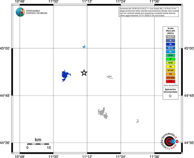 Mappa MCS - territori località