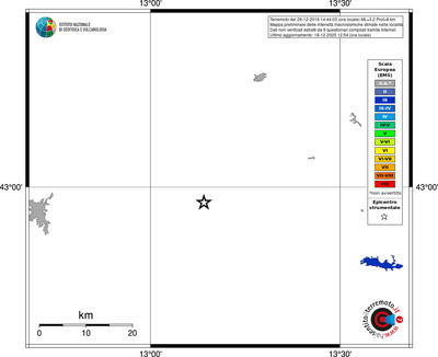 Mappa EMS - territori località