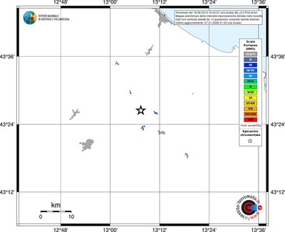 Mappa EMS - territori località