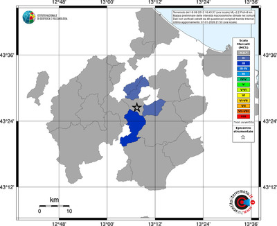 Mappa MCS - territori comuni