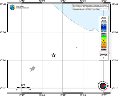 Mappa EMS - territori località