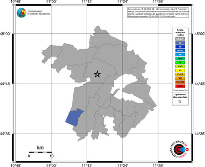 Mappa MCS - territori comuni