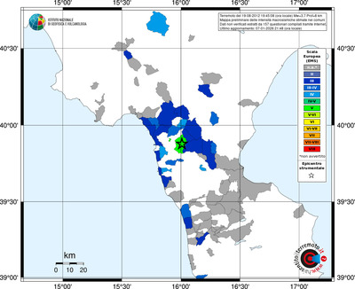Mappa EMS - territori comuni