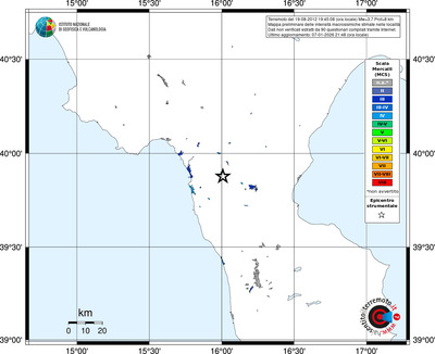 Mappa MCS - territori località