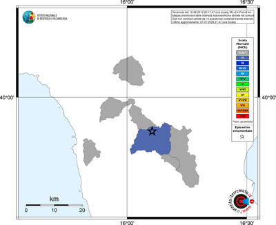 Mappa MCS - territori comuni