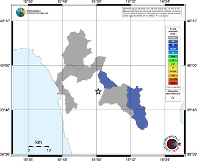 Mappa MCS - territori comuni