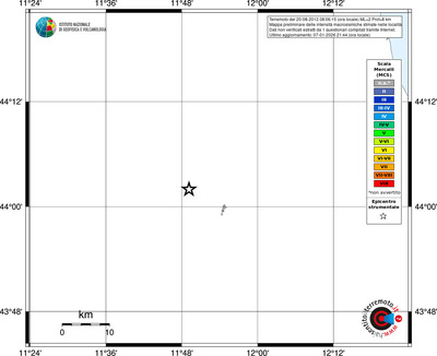 Mappa MCS - territori località