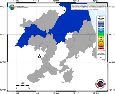 Mappa EMS - territori comuni