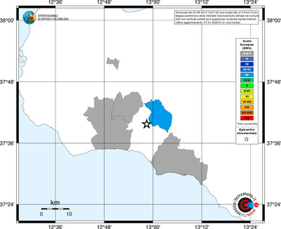 Mappa EMS - territori comuni