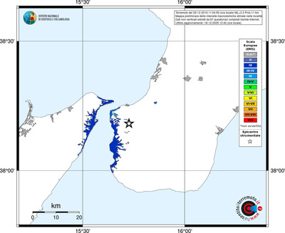 Mappa EMS - territori località