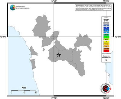 Mappa MCS - territori comuni