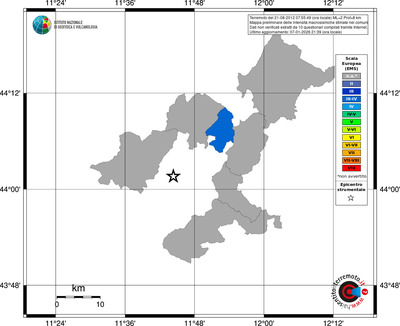 Mappa EMS - territori comuni