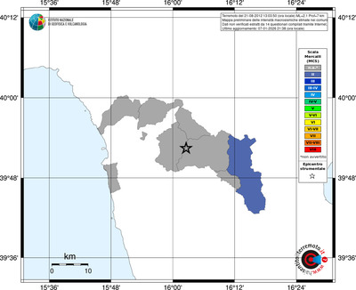 Mappa MCS - territori comuni