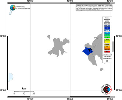 Mappa EMS - territori comuni