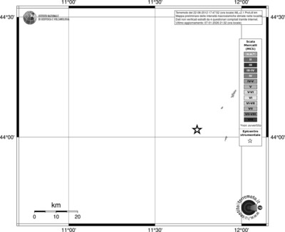 Mappa MCS - territori località