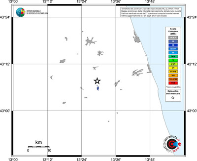 Mappa EMS - territori località
