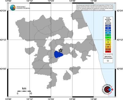 Mappa EMS - territori comuni