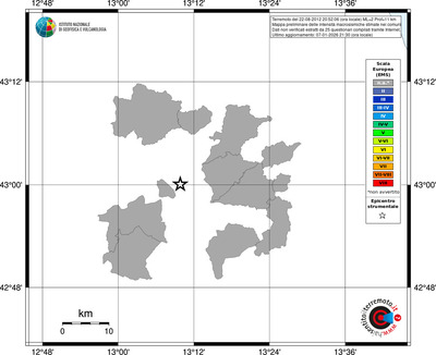 Mappa EMS - territori comuni
