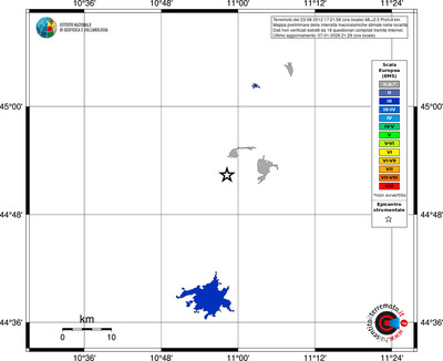 Mappa EMS - territori località