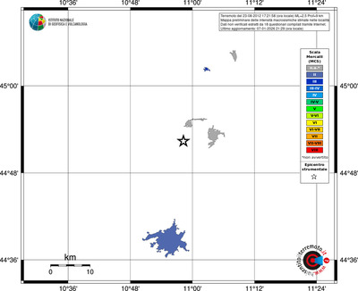 Mappa MCS - territori località