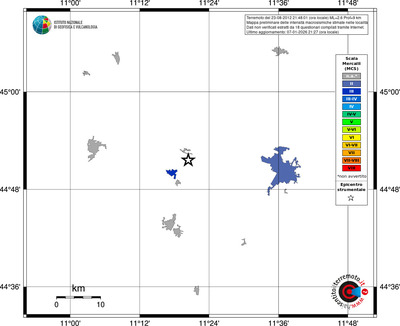 Mappa MCS - territori località