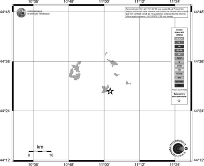 Mappa MCS - territori località