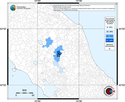 Mappa territorio comunale con almeno 3 questionari