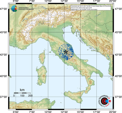 Area di invio delle email agli iscritti