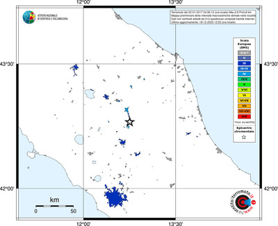 Mappa EMS - territori località