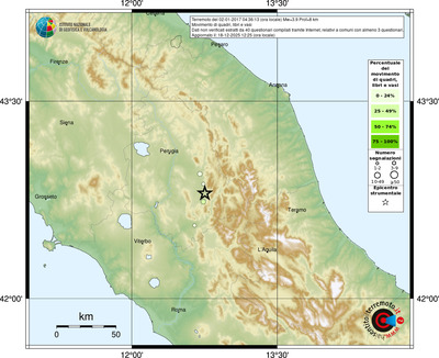 Mappa comuni con almeno 3 questionari
