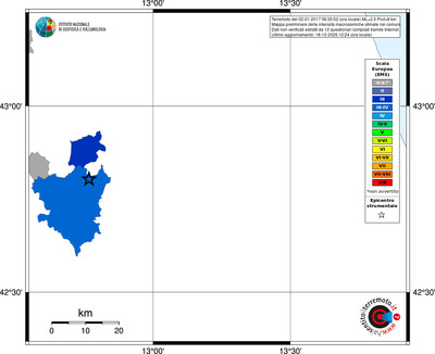 Mappa EMS - territori comuni