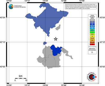 Mappa EMS - territori comuni