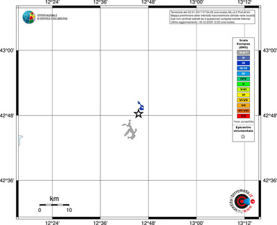 Mappa EMS - territori località