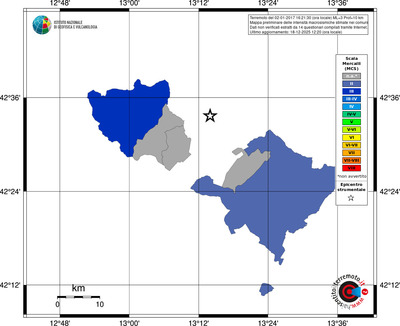 Mappa MCS - territori comuni